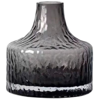 芬兰冰川花瓶北欧简约透明玻璃鲜花水养装饰花器轻奢餐桌插花摆件 虎窝淘