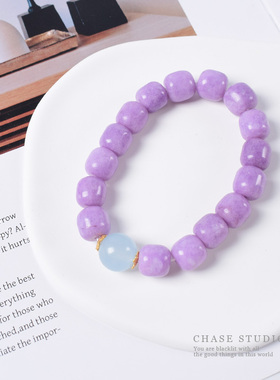 天然桶珠手链追逐CHASE新国风