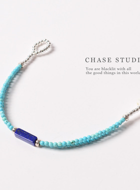 天然绿松石小众高级感锁骨链