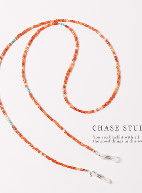 天然玛瑙复古串珠防丢耳机链