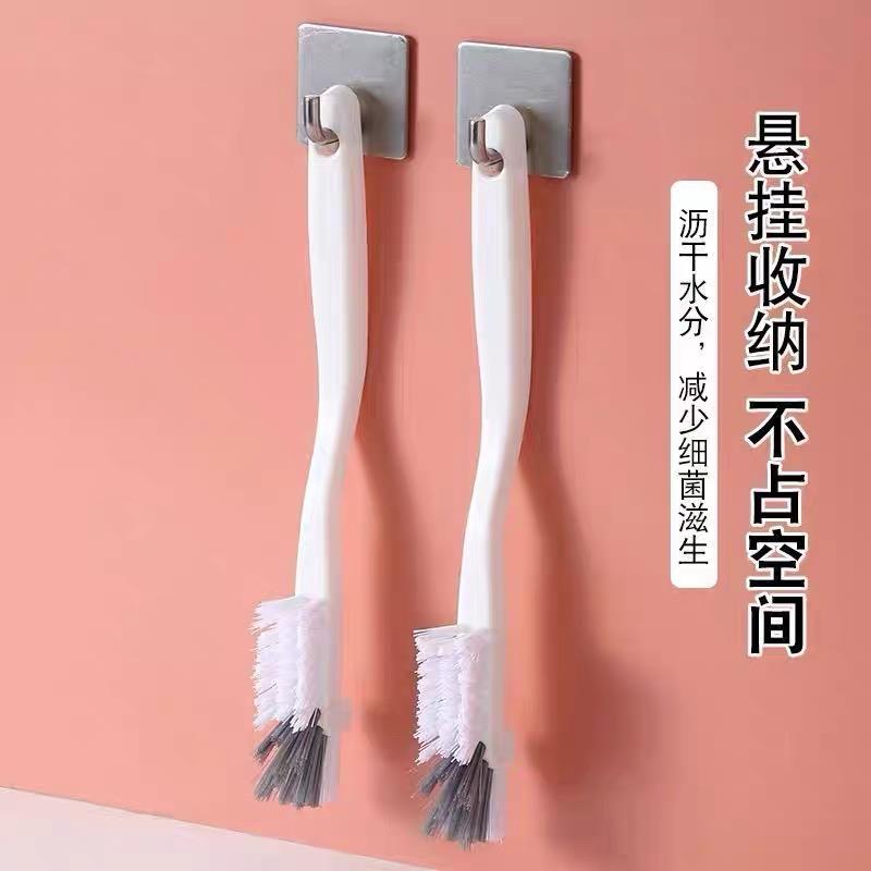 多功能弯头刷日式杯刷破壁机豆浆机刷长柄刷水杯清洗刷奶瓶子神器 - 图1