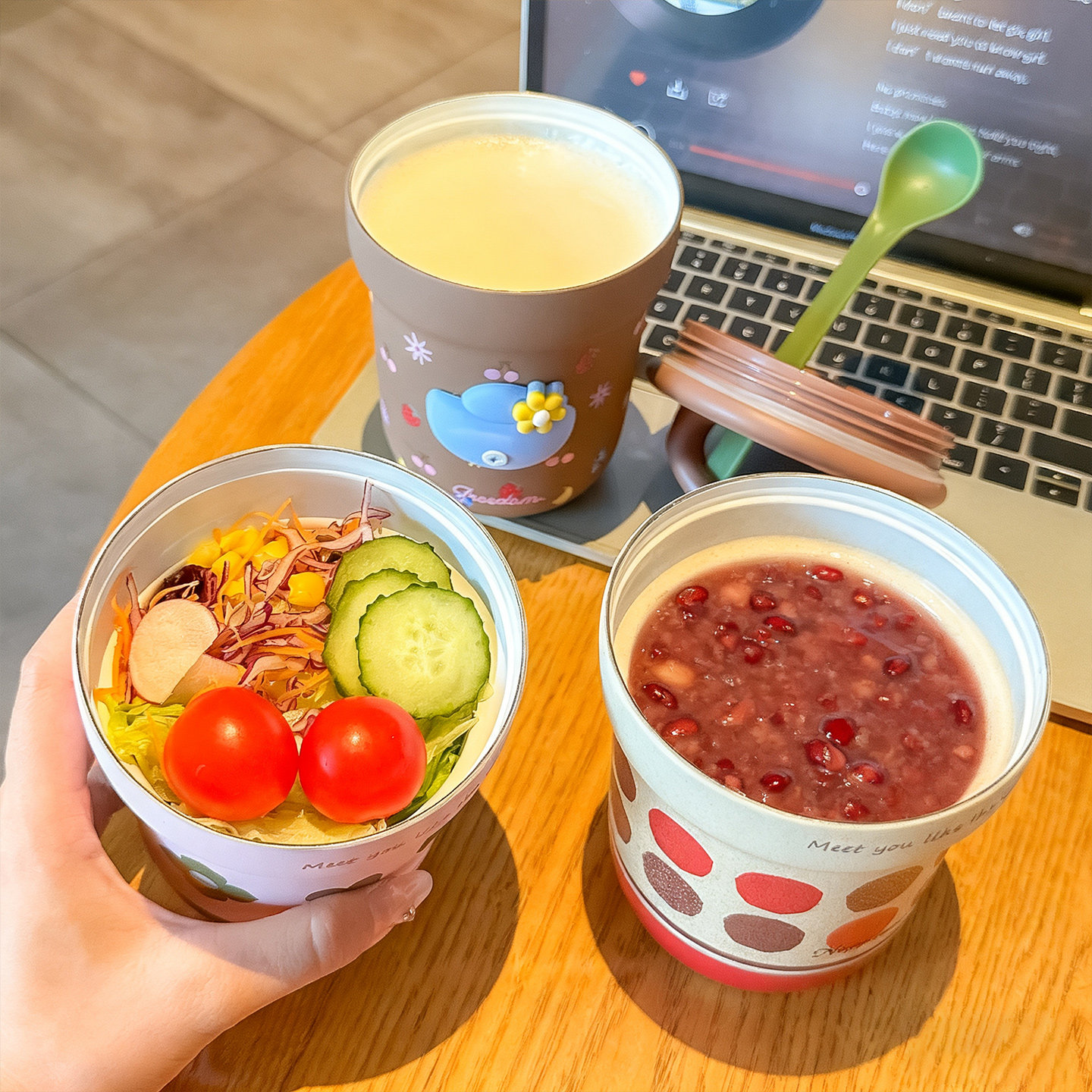 早餐杯带盖勺泡燕麦冲牛奶专用水杯女2025新款保温杯便携喝粥杯子,淘宝优惠券,粉丝福利购,淘宝优惠卷