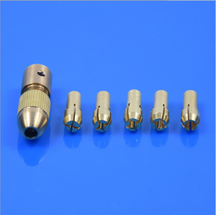 黄铜自紧钻夹头电磨电钻钻头夹diy微型迷你小电机钻头夹具连接杆,淘宝优惠券,粉丝福利购,淘宝优惠卷