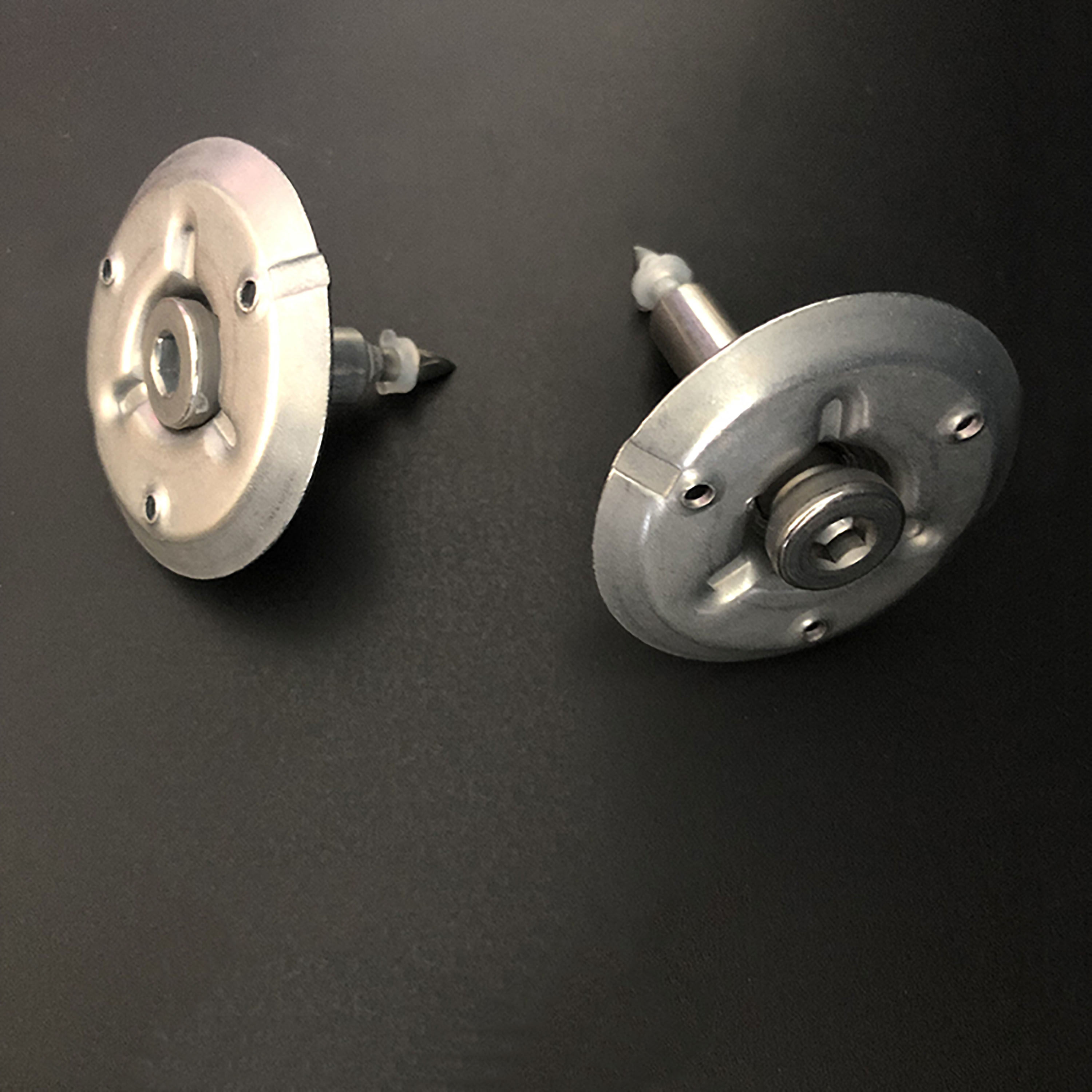 304圆盘尖头射钉m夹喜利得扣玻璃钢格栅圆盘固定卡扣m夹具316碳钢