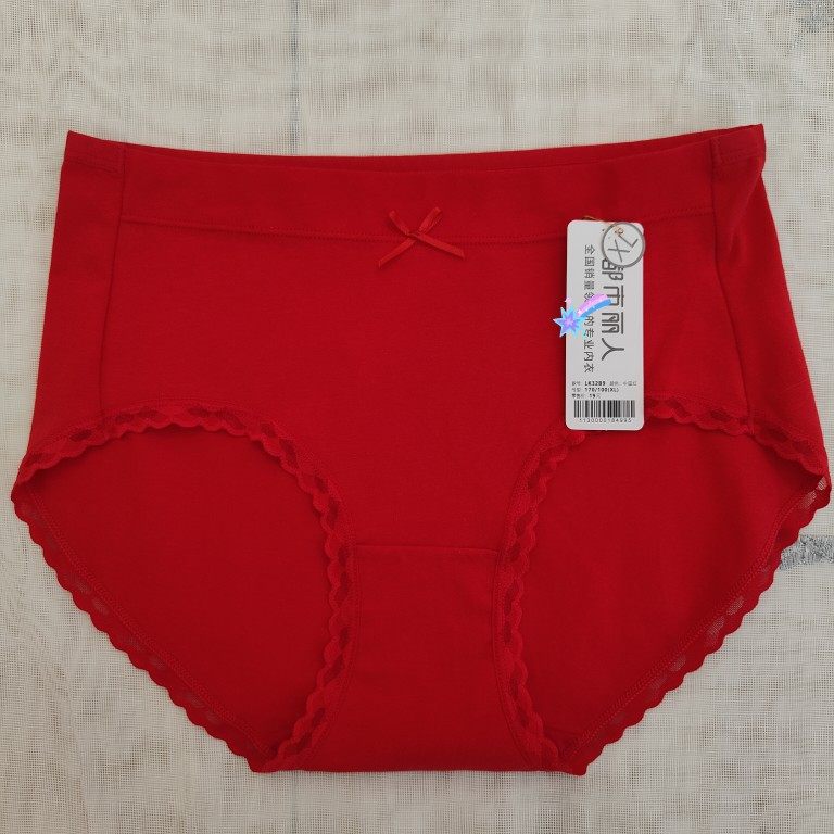 都市丽人红品LK35D1结婚季本命年女士纯棉蕾丝高弹舒适三角内裤,淘宝优惠券,粉丝福利购,淘宝优惠卷