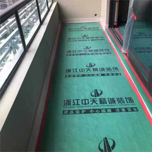 定制装修地面地砖瓷砖木地板编织布护膜家装室内成品防潮地膜地垫 - 图1