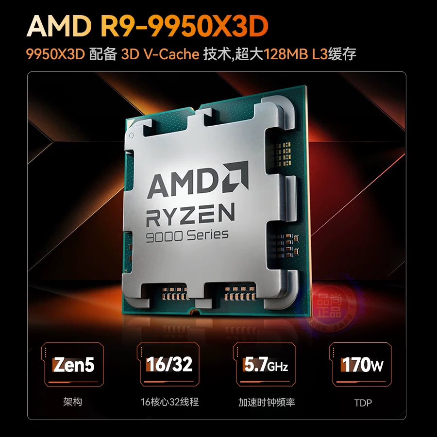 MSA1 мини‑хост R9-9950X3D игровая редактирование OCu независимый дисплей 9800X двойной сетевой порт мини‑компьютер