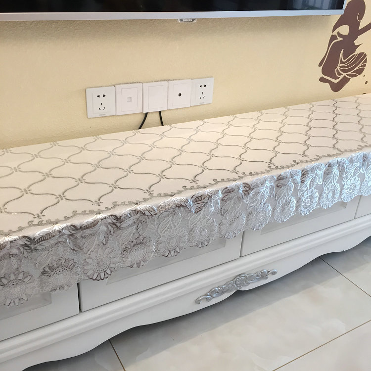 加宽简欧电视柜桌布PVC台布防水酒柜长条柜桌布防尘盖布,淘宝优惠券,粉丝福利购,淘宝优惠卷