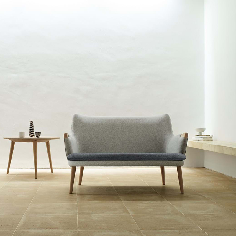 丹麦进口正版 Carl Hansen& Søn CH72 Hans J. Wegner双人沙发-图1