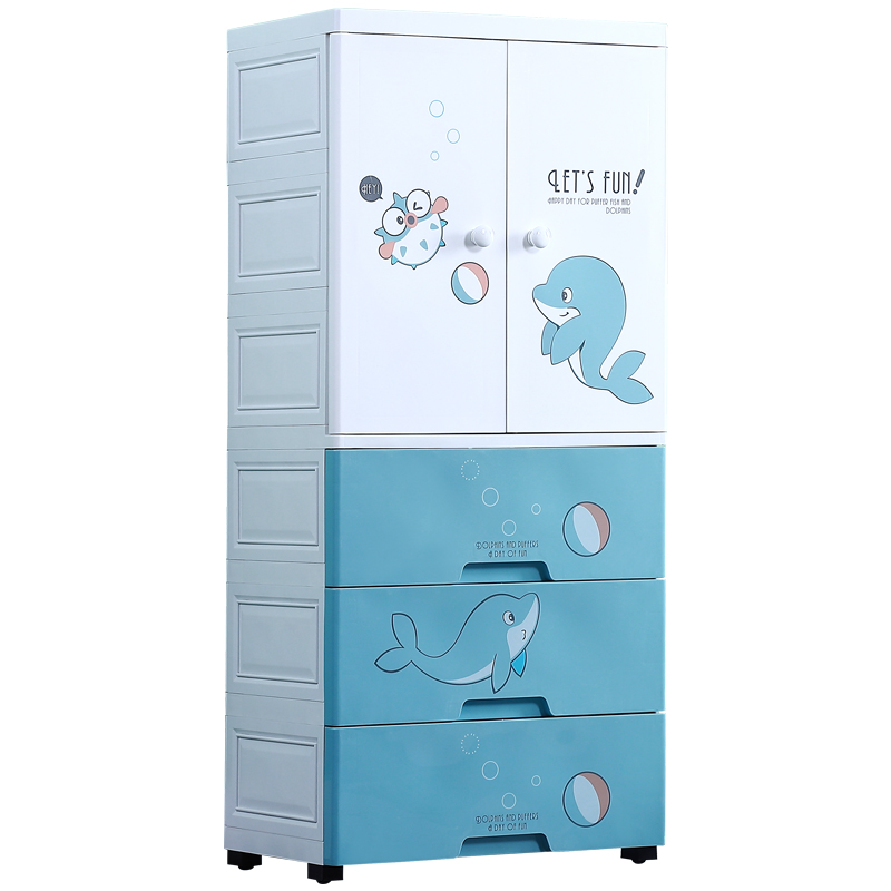 衣柜家用卧室特大号加厚收纳柜抽屉式宝宝衣柜家用卧室儿童衣服柜 - 图3