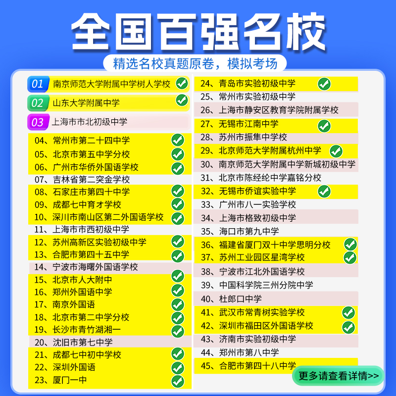 名校课堂初中期末真题卷七年级八年级上册下册人教版语文数学英语物理试卷测试卷全套同步练习专项训练初一初二期中期末单元试卷-图0