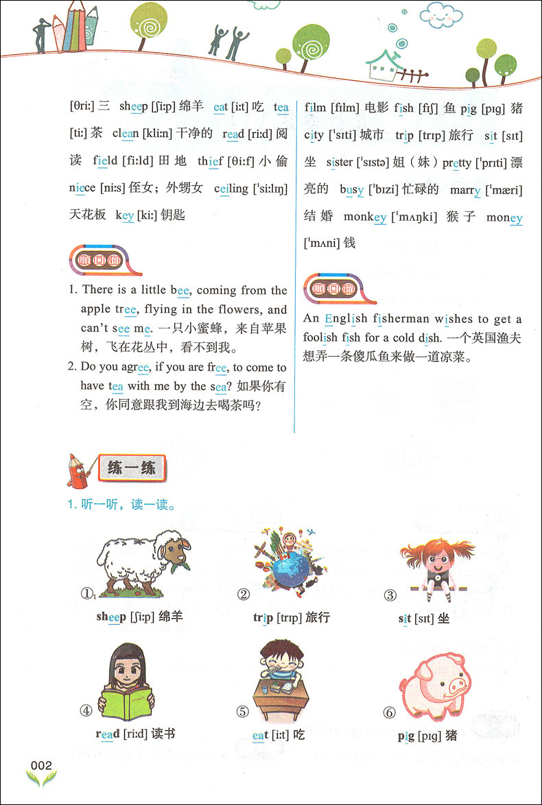 国际音标英语教程书小学英语音标发音教材零基础入门自学英语国际音标教材初中生成人初级英语口语听力训练用书自然拼读自学课本-图2