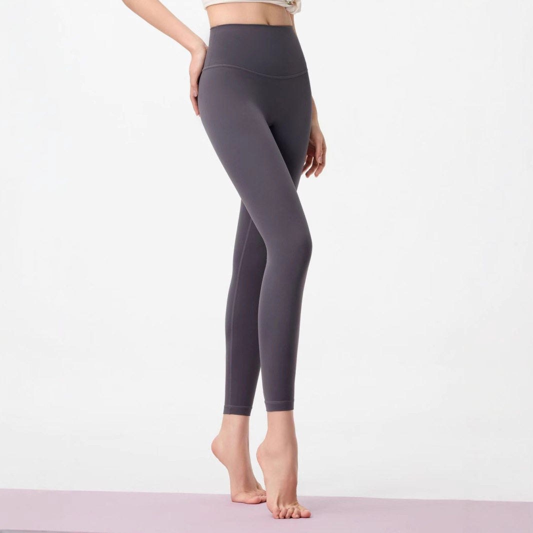 热销修身无痕提臀鲨鱼瑜伽裤子外穿健身云感打底压缩不掉档紧身裤