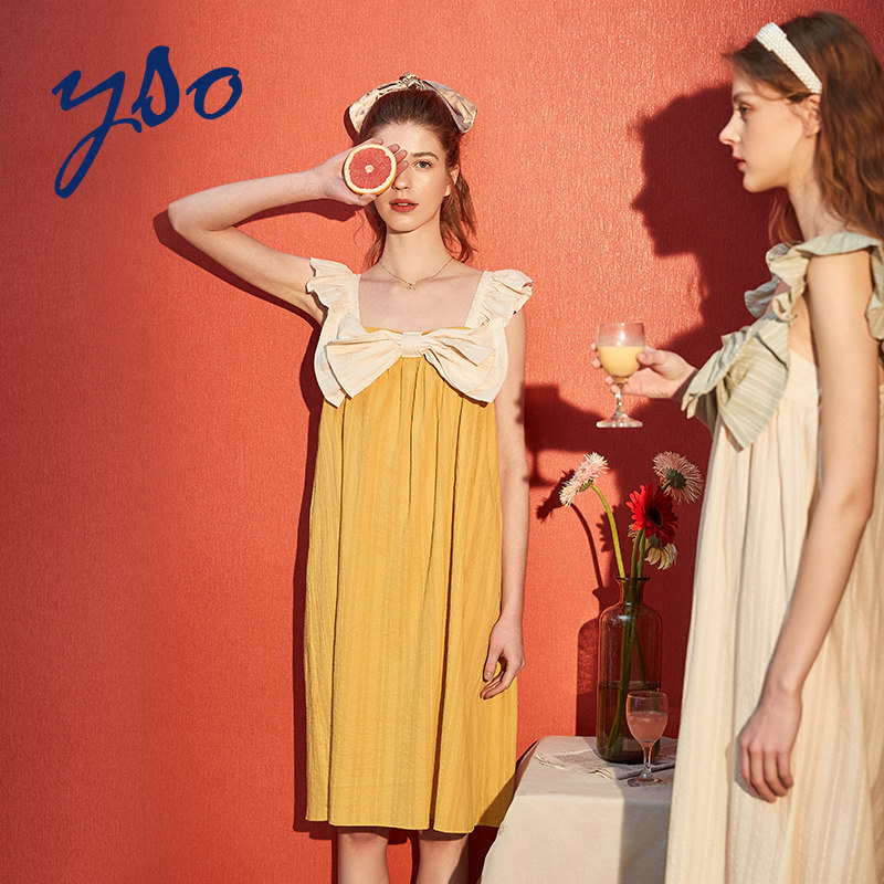 yso夏吊带性感可爱公主风睡衣裙 yso睡裙