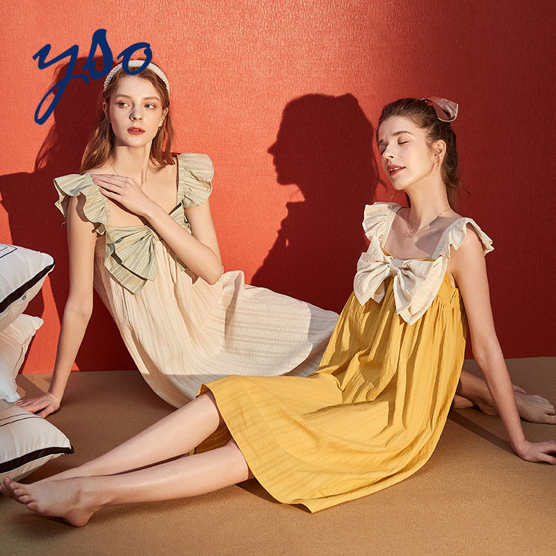 yso夏吊带性感可爱公主风睡衣裙 yso睡裙