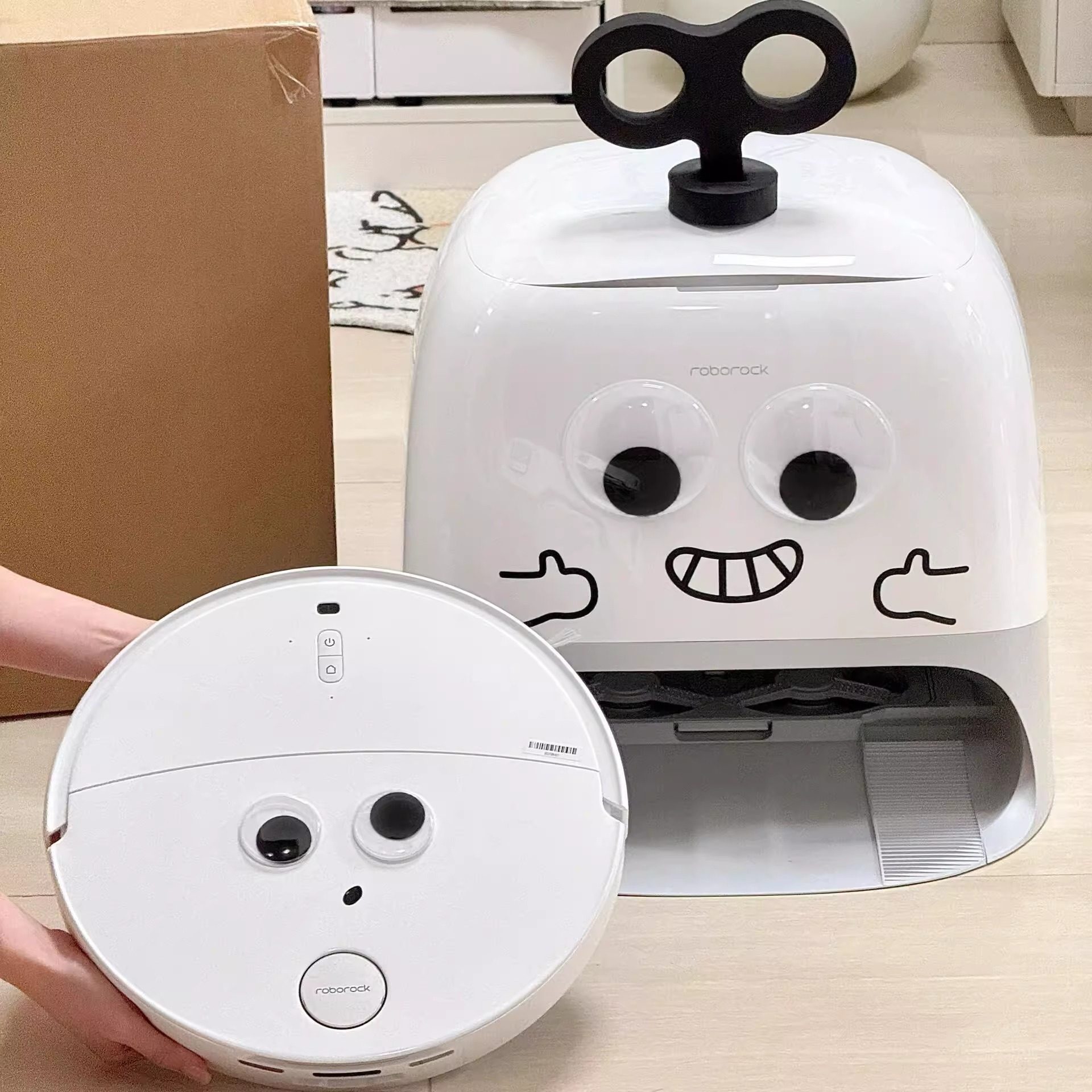 扫地机器人可爱装饰贴纸diy适用于石头小米科沃斯防水不留胶贴画,淘宝优惠券,粉丝福利购,淘宝优惠卷