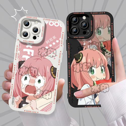 间谍过家家阿尼亚动漫手机壳适用苹果16新款Y200IVIVOY53S15IQOOZ9TURBO红米NOTE14K7017AIR111加ACE5华为NOV - 图0