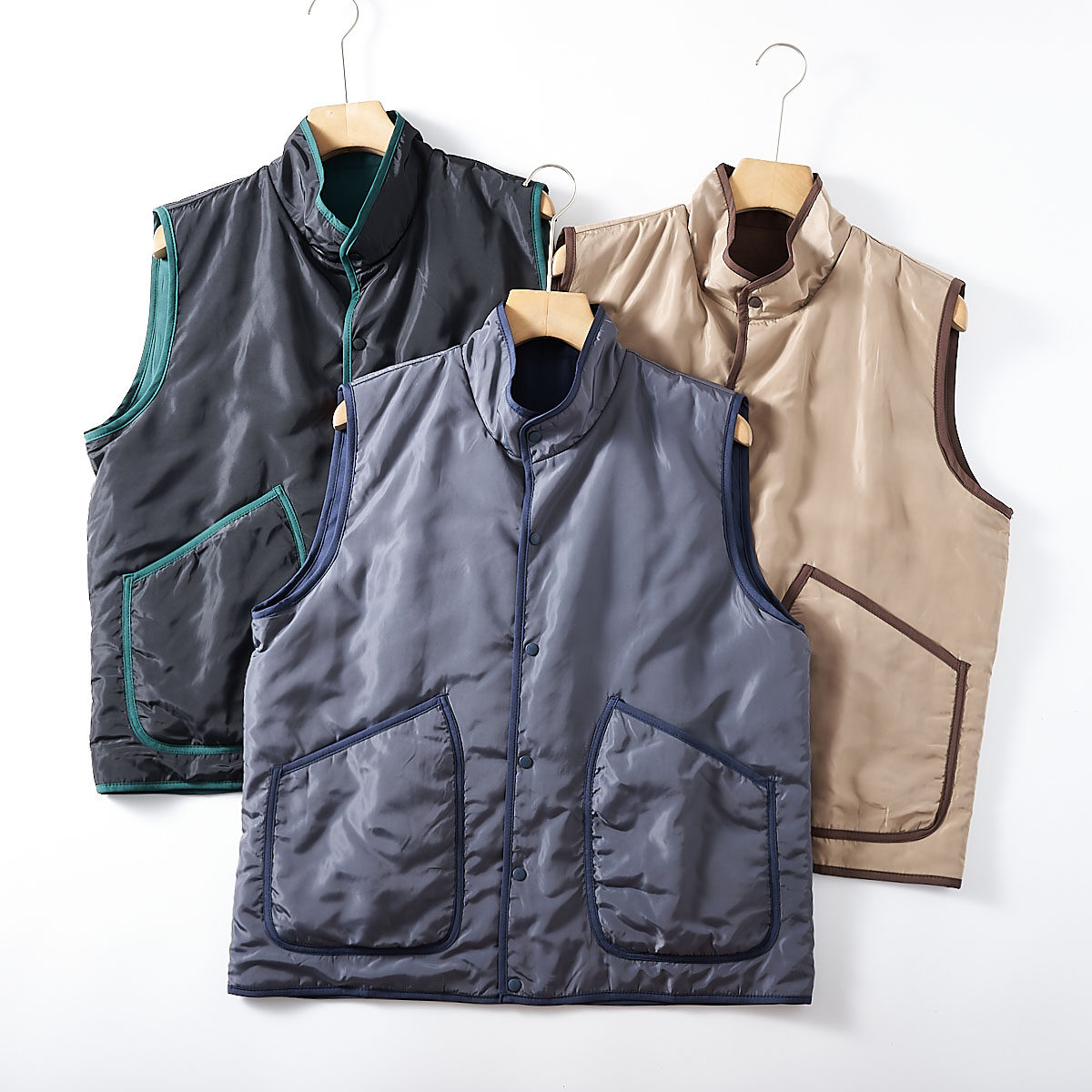 双面可穿！重磅牛货！外贸男装秋冬户外轻便撞色立领宽松休闲马甲,淘宝优惠券,粉丝福利购,淘宝优惠卷