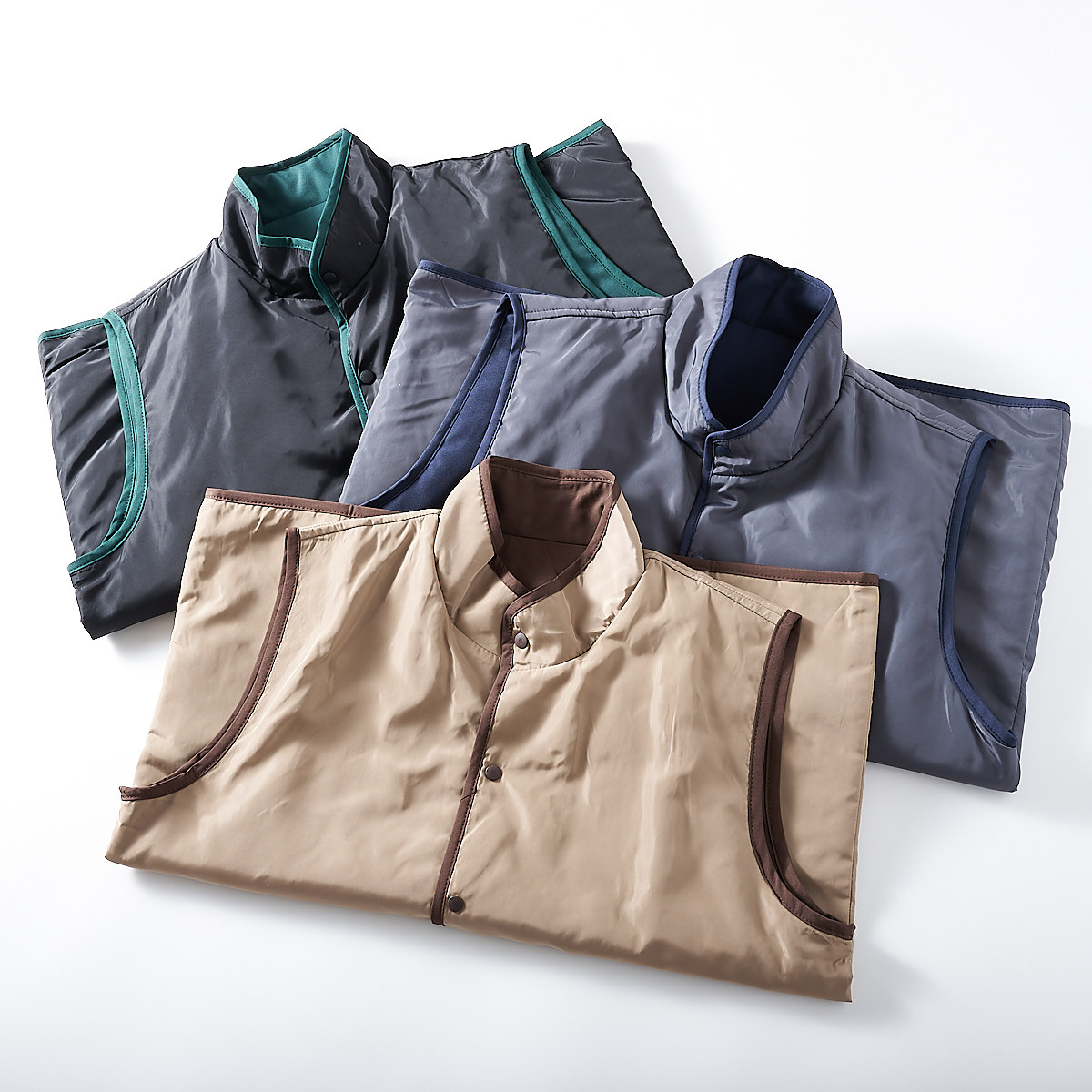 双面可穿！重磅牛货！外贸男装秋冬户外轻便撞色立领宽松休闲马甲,淘宝优惠券,粉丝福利购,淘宝优惠卷