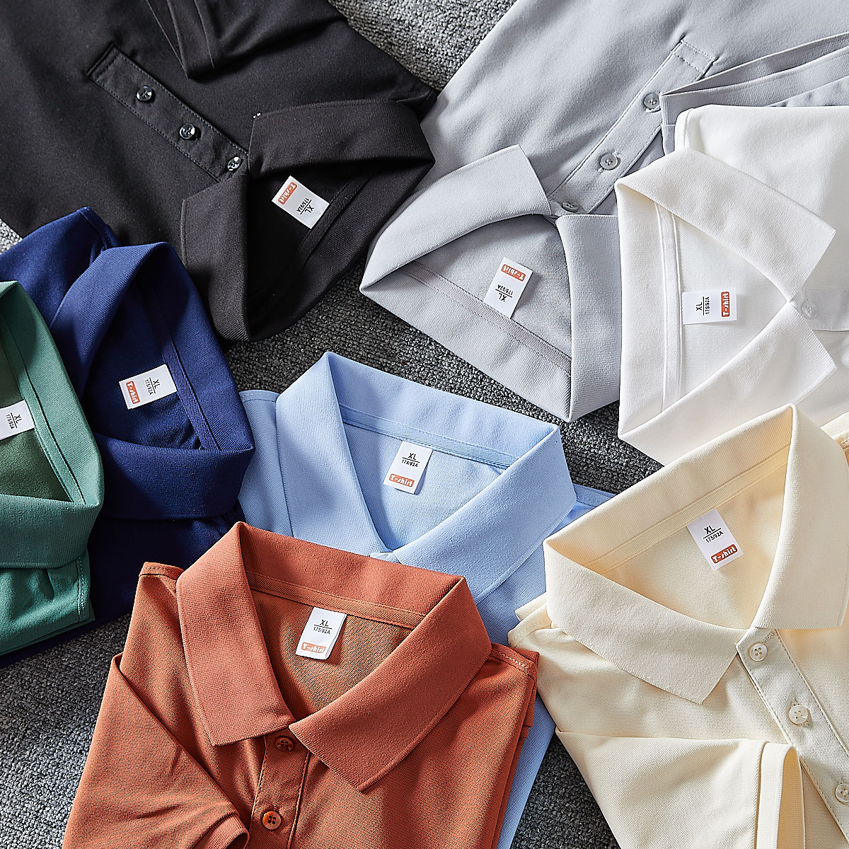 超值性价比！男装2024夏新款纯色基础百搭休闲短袖polo衫男T恤