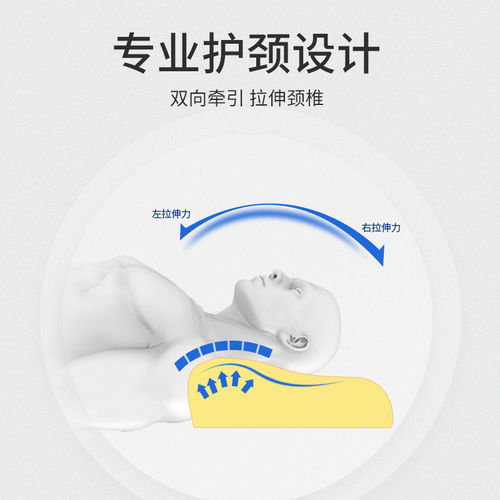 睡眠博士慢回弹深睡记忆枕颈椎枕头磁石枕护颈成人学生助眠枕 - 图0
