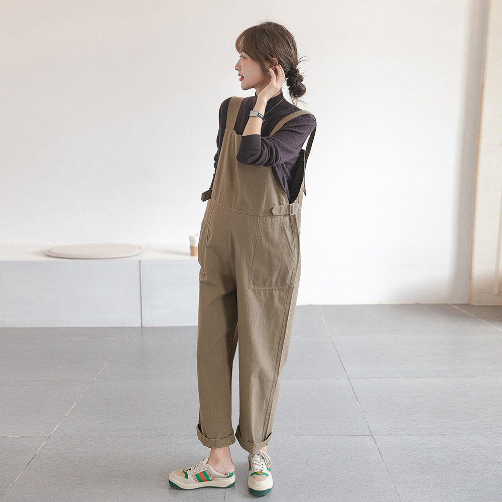 韩国小姐姐~孕妇装春秋装时尚背带裤两件套小个子女吊带裤套装裤,淘宝优惠券,粉丝福利购,淘宝优惠卷