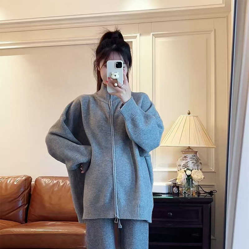 孕妇秋冬宽松遮肉显瘦慵懒风毛衣开衫学院休闲拉链针织外套上衣,淘宝优惠券,粉丝福利购,淘宝优惠卷