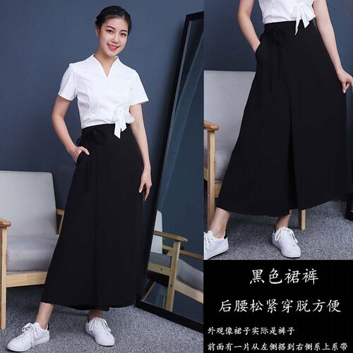 夏季美容师美容院足浴养生会所足疗短袖气质按摩技师工作服女套装 - 图3