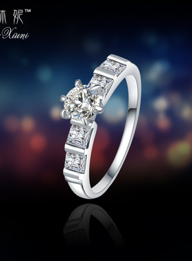 日韩简约时尚食指女甜美银戒指