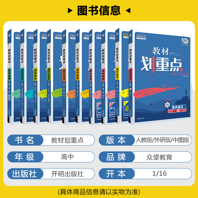 新教材2024教材划重点高中语文数学英语物理化学生物政治历史地理选择性必修第一1二2三3四4册任选人教版高一高二选修上册下册同步-图0