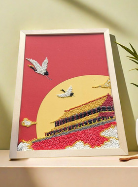 豆子画五谷杂粮手工立体diy
