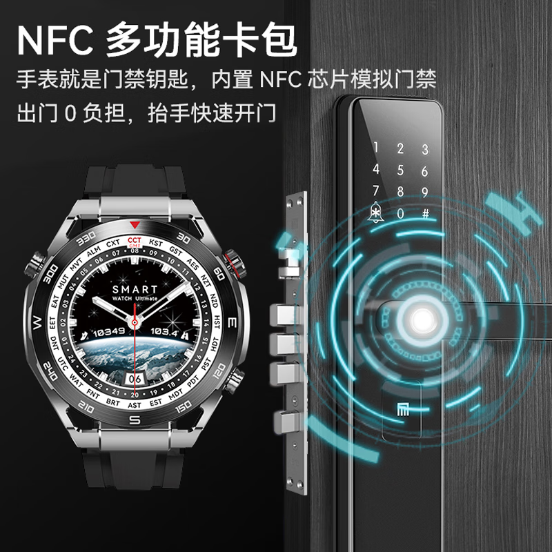 新款GT6智能手表watch4华强北GT6pro顶配NFC门禁防水多功能灵动岛 - 图1