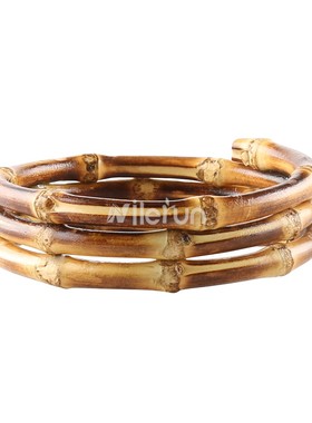 多层欧美风竹木三生三世情侣手环