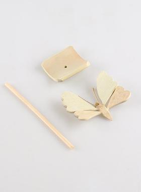 平衡竹子蝴蝶小摆件中式国古风