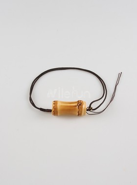 来而往竹根激光雕刻情侣吊坠