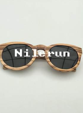 墨镜圆形黑色偏光太阳镜