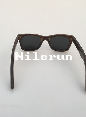 墨镜深棕色超薄tac竹子太阳镜