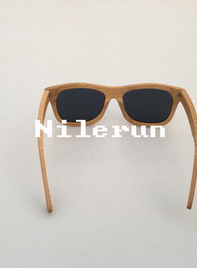 墨镜竹制全框彩膜偏光太阳眼镜