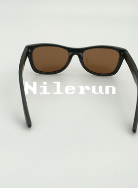 茶色偏光黑色木框太阳镜