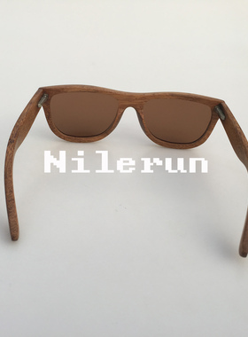 墨镜竹制粗框太阳眼镜