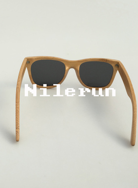 墨镜华丽风红色竹子太阳镜