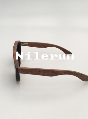 墨镜黑檀木框架偏光太阳镜