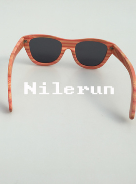 墨镜华丽风女士粉红色框架太阳镜