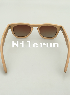 原木本色偏光墨镜 浅色系柏木太阳镜