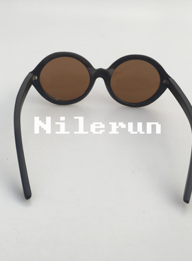 墨镜复古风实木框架黑色偏光镜片