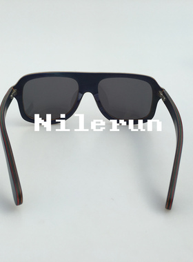 大脸欧美蓝色开车运动风太阳镜