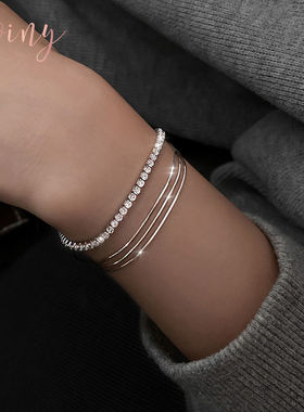 纯银手链Winy送女友闺蜜简约