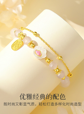 Winy925纯银玉髓猫爪手链甜美国潮小众轻奢高级感银手链送女友
