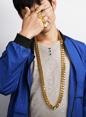 金链子铝合金古巴通用镀金欧美