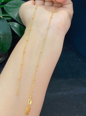 黄铜蛇骨O链不易掉色锁骨链素链